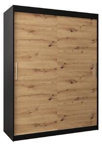 Zondo.hr Ormar za garderobu 150 cm Toki (crna mat + hrast artisan). Akcija -16%. 1064823