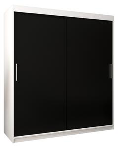 Zondo.hr Ormar za garderobu 180 cm Toki (bijela mat + crna mat). Akcija -20%. 1064832