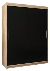 Zondo.hr Ormar za garderobu 150 cm Toki (hrast sonoma + crna mat). Akcija -16%. 1064829