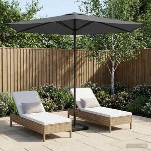 Vrtni suncobran 270 x 270 cm Poliester Pravokutni Antracit - Antracit / 270 x 270 cm