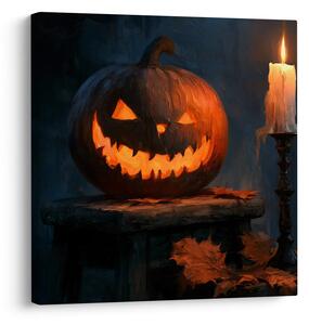 Slika halloween bundeva u polumraku