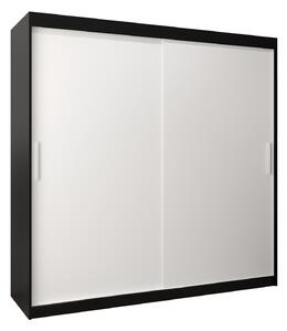 Zondo.hr Ormar za garderobu 200 cm Toki (crna mat + bijela mat). Akcija -18%. 1064849