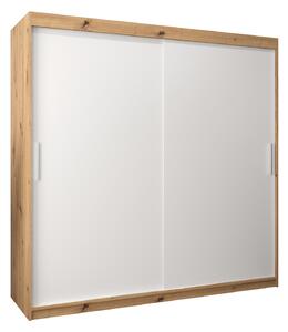 Zondo.hr Ormar za garderobu 200 cm Toki (hrast artisan + bijela mat). Akcija -18%. 1064853