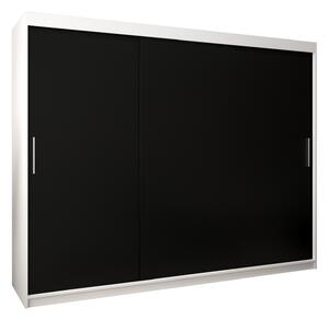 Zondo.hr Ormar za garderobu 250 cm Toki (bijela mat + crna mat). Akcija -21%. 1064860