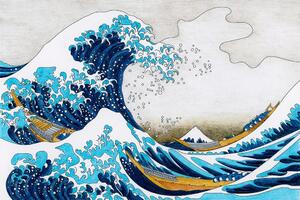 Tapeta reprodukcija Veliki val kod Kanagawe - Katsushika Hokusai