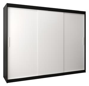 Zondo.hr Ormar za garderobu 250 cm Toki (crna mat + bijela mat). Akcija -18%. 1064863