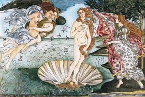 Tapeta reprodukcija Rođenje Venere - Sandro Botticelli