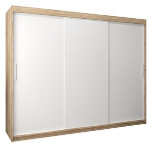 Zondo.hr Ormar za garderobu 250 cm Toki (hrast sonoma + bijela mat). Akcija -18%. 1064870