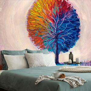 Tapeta šareno akvarelno stablo
