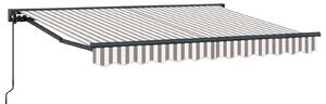 Ručno sklopiva tenda Svijetlo siva i bijela. 3,5 x 2 m - Antracit / 3,5 x 2 m