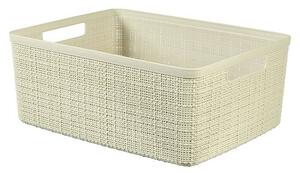 Curver Kutija za pohranjivanje Jute M - Creme (D x Š x V: 36 x 27 x 15 cm, Plastika, Kremasto)