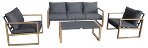 Belluno Garden Point antracit aluminijski set vrtnog namještaja