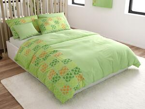 Posteljina od mikrosatina VELLARI, zelena Dimenzije posteljine: 70 x 90 cm | 140 x 200 cm