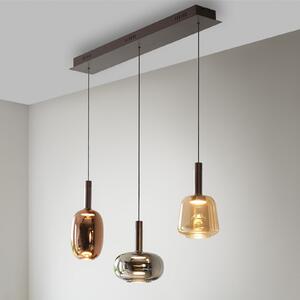 Paul Neuhaus Neuhaus, Irides LED viseća lampa, dužina 90 cm, šarena, staklo, prigušiva, Višebojno, Dnevni boravak/blagovaonica, Staklo