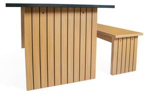 Blagovaonski stol s pločom u dekoru hrasta 90x160 cm Stripe - Woodman