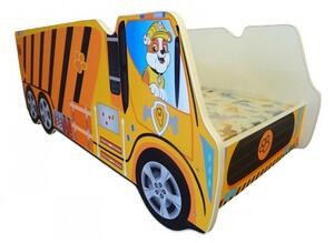 Dječji krevetić - Kamion Paw Patrol Rubble 140x70cm