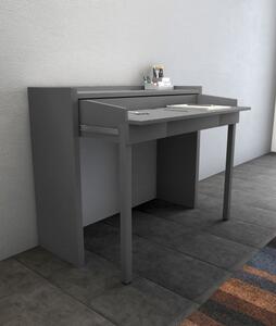 Sivi radni stol 36x110 cm Mel - Woodman