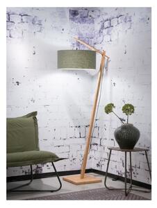 Podna svjetiljka sa zelenim sjenilom i Good & Mojo Andes bambusovom konstrukcijom