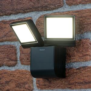 Theben LED vanjska zidna svjetiljka theLeda S17-100L, crna, 2 žarulje, Crno, Plastika