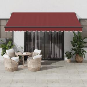 Tenda na ručno uvlačenje bordo 400 x 350 cm - Bordo / 400 x 350 cm