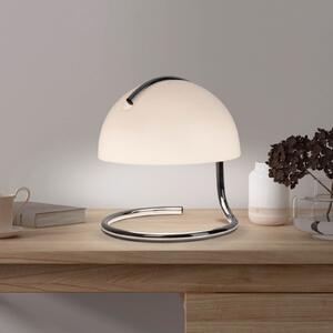 Näve Stolna lampa Burano, bijela, visina 25 cm, staklo/metal, E27, Bijela, Dnevni boravak/blagovaonica, Metal