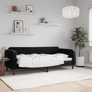 Dnevni krevet crni 80 x 200 cm baršunasti - Crna / 80 x 200 cm