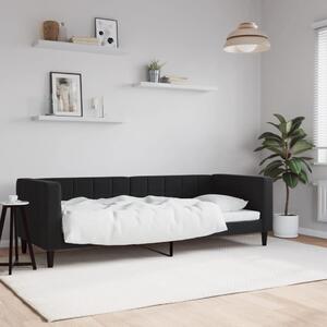 Dnevni krevet crni 80 x 200 cm baršunasti - Crna / 80 x 200 cm