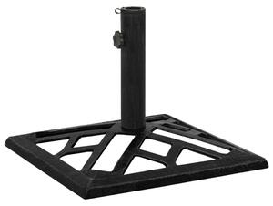 Stalak za suncobran crni 44 x 44 x 31 cm od lijevanog željeza - Crna / 44 x 44 x 31 cm