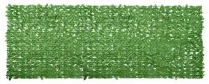 Balkonski zastor sa zelenim lišćem 400 x 150 cm - Zelena / 400 x 150 cm