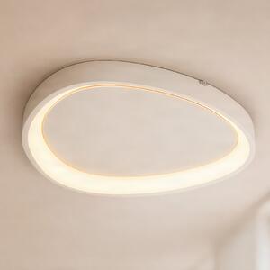 Lindby Triangulo LED stropna svjetiljka, bijela, 42 cm, 3-stupanjsko, prigušiva, Bijela, Dnevni boravak/blagovaonica, Plastika