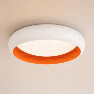Lindby Serava LED stropna svjetiljka, bijela, Ø 60 cm, prigušiva, prigušiva, Bijela, Dnevni boravak/blagovaonica, Plastika