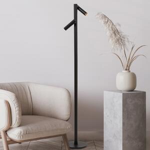 Lucide Antrim LED podna lampa na baterije, crna, 2 žarulje, IP54, mogućnost, prigušiva, Crno, Dnevni boravak/blagovaonica, Aluminij