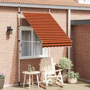 Tenda na ručno uvlačenje 150 cm narančasto-smeđa - Šarena / N/A