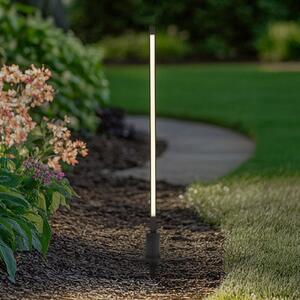 Lindby LED svjetiljka za put Neano, 80 cm, crna, metalna, IP65, Crno, Aluminij