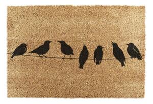 Otirač od kokosovih vlakana 60x90 cm Birds On a Wire – Artsy Doormats