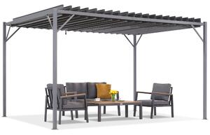 Antracit terasa pergola Tasos 3x4m Garden Point