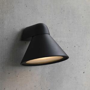 FARO BARCELONA Vanjska zidna svjetiljka Pals, IP65 tamno siva, prigušiva, Crno, Metal