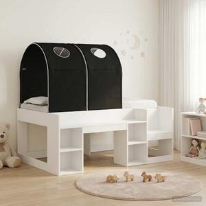 Krevet s Tunnels 4 pcs Bijela i crna Konstruirano drvo - Bijela / 80 x 160 cm