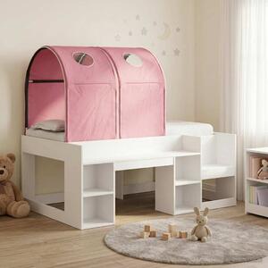 Krevet s Tunnels 4 pcs Bijela i ružičasta Konstruirano drvo - Bijela / 80 x 160 cm