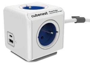 Razdjelnik utičnica 13 cm PowerCube Extended USB – Cubenest