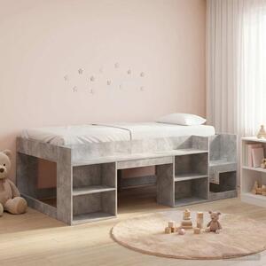 Krevet za djecu s ladicama Betonska siva 98.5 x 200 cm - Siva / 98.5 x 200 cm