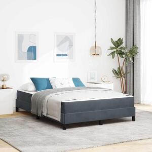 Krevet s opruga kutije Tamno siva 160 x 220 cm tkanina - Siva / 160 x 220 cm