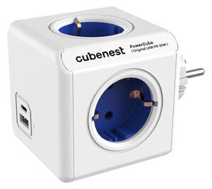 Razdjelnik utičnica 12 cm PowerCube Original USB Schuko – Cubenest