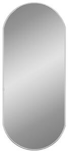 VidaXL Zidno ogledalo srebrno 70x30 cm ovalno