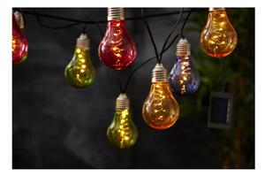 LED lanac za solarno svjetlo u boji prikladan za eksterijer Star Trading Glow, dužine 1,9 m