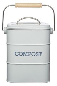Siva kuhinjska kanta za kompostabilni otpad Kitchen Craft Living Nostalgia, 3 l