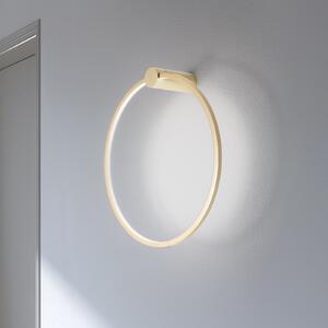 Milagro Lighting LED zidna svjetiljka Saturno, zlatna, Ø 50 cm, metalna, 4000 K, Zlato / mjed, Dnevni boravak/blagovaonica, Aluminij