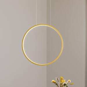 Milagro Lighting Saturno vertikalna LED viseća svjetiljka, zlatna, Ø 50 cm, metalna, Zlato / mjed, Dnevni boravak/blagovaonica, Aluminij
