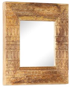 VidaXL Ručno izrezbareno ogledalo 50 x 50 x 2,5 cm masivno drvo manga