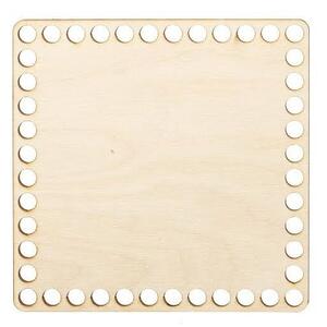 ATMOWOOD Drveno dno/poklopac za košaru - kvadratna breza Odaberite varijantu: 13x13 cm